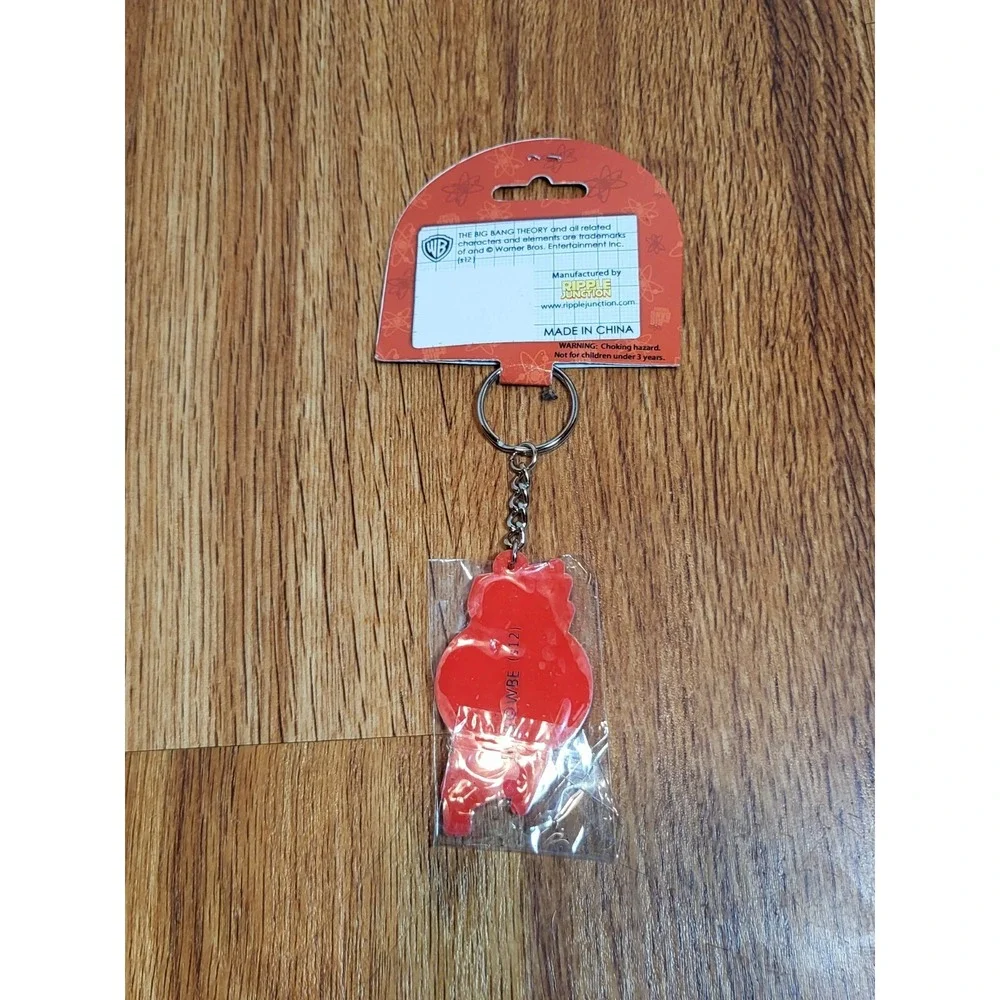 The Big Bang Theory Bazinga Name Rubber Key Ring Keychain,‎ NEW UNUSED